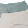 Jollein Slab Bandana Velvet Rib Sea Green Ivory 2-pack Jollein Slab Bandana Velvet Rib Sea Green Ivory 2-pack