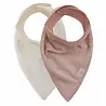 Jollein Slab Bandana Velvet Rib Wild Rose Ivory 2-pack Jollein Slab Bandana Velvet Rib Wild Rose Ivory 2-pack