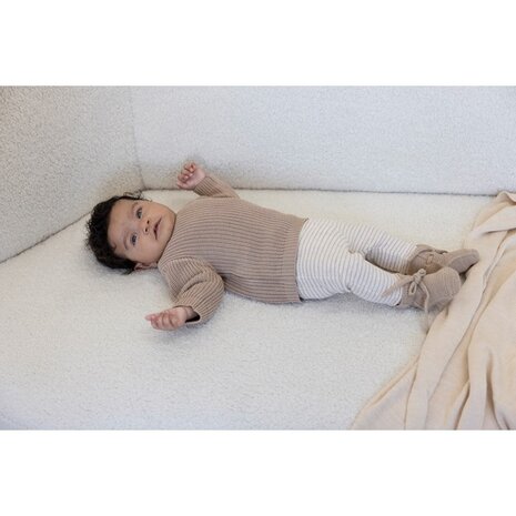 Feetje Babykleding Sweater Gebreid Taupe Melange Feetje Babykleding Sweater Gebreid Taupe Melange