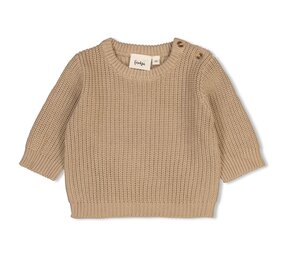 Feetje Babykleding Sweater Gebreid Taupe Melange Feetje Babykleding Sweater Gebreid Taupe Melange