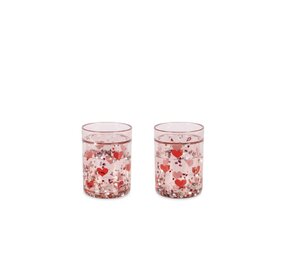 Konges Slojd Glitter Drinkbeker Heart 2-pack Konges Slojd Glitter Drinkbeker Heart 2-pack