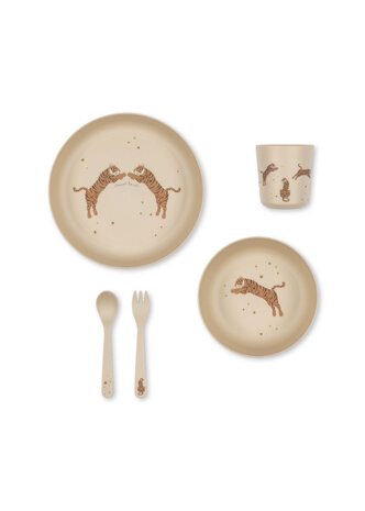 Konges Slojd Servies Set Tiger Konges Slojd Servies Set Tiger
