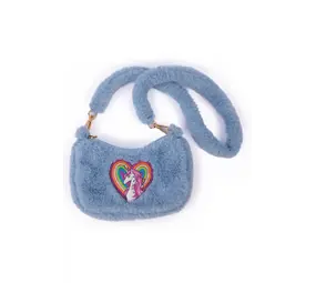 Great Pretenders Schoudertas Regenboog Knuffel - Lichtblauw Great Pretenders Schoudertas Regenboog Knuffel - Lichtblauw