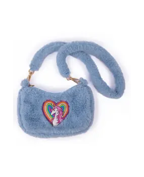 Great Pretenders Schoudertas Regenboog Knuffel - Lichtblauw