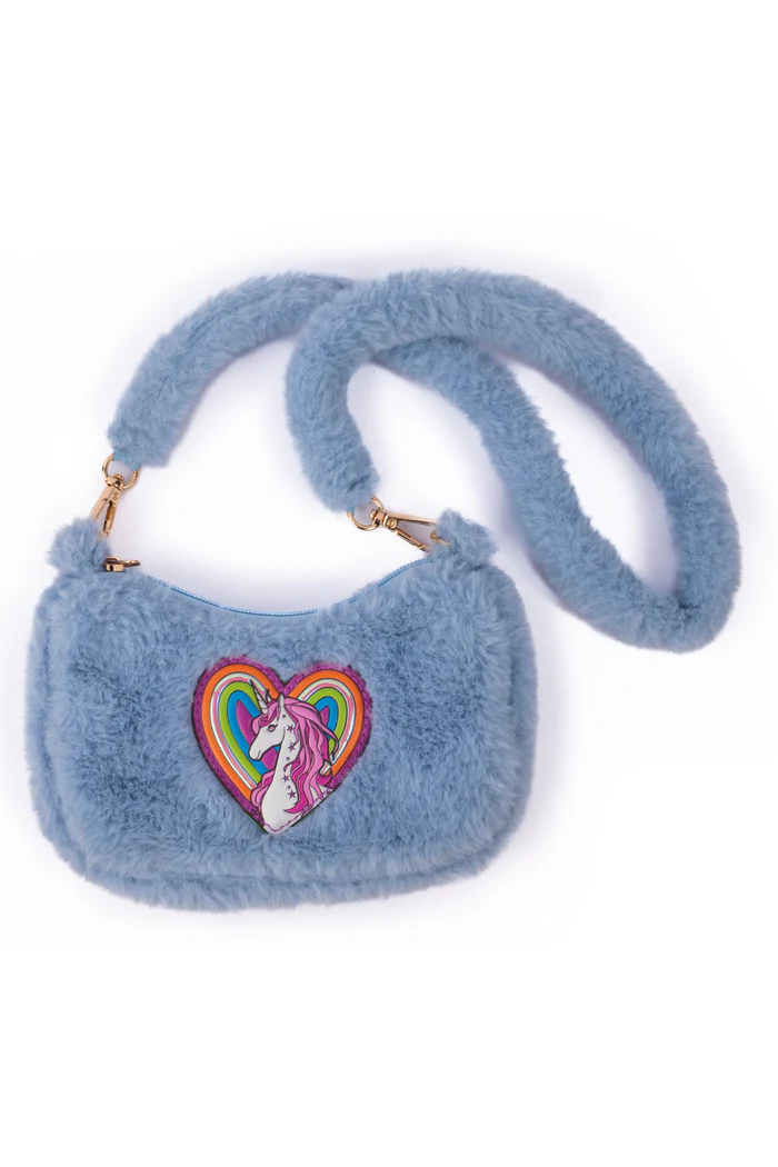 Schoudertas Regenboog Knuffel - Lichtblauw afbeelding