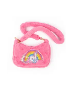 Great Pretenders Schoudertas Regenboog Knuffel  - Roze