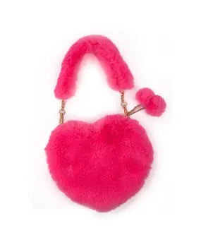 Great Pretenders Tasje Pinky Promise Furry Fuchsia