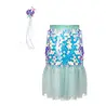 Great Pretenders Skirt & Hairclip Set Bling Bling Mermaid Mint 4-6 jaar Great Pretenders Skirt & Hairclip Set Bling Bling Mermaid Mint 4-6 jaar