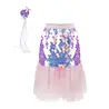 Great Pretenders Skirt & Hairclip Set Bling Bling Mermaid Pink 4-6 jaar