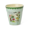 Rice Melamine Beker Wildlife Print Mint Medium Rice Melamine Beker Wildlife Print Mint Medium