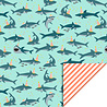 House of Products Inpakpapier Rol Shark Pastel Mint - Stripe Fluor Orange House of Products Inpakpapier Rol Shark Pastel Mint - Stripe Fluor Orange