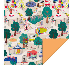 House of Products Inpakpapier Rol Circus - Orange House of Products Inpakpapier Rol Circus - Orange