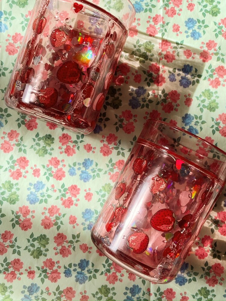 Konges Slojd Glitterbeker Fragola 2-pack