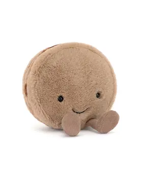 Jellycat Amuseables Mona Macaron (Chocolate)