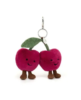 Jellycat Sleutelhanger Amuseables Cherries Bag Charm
