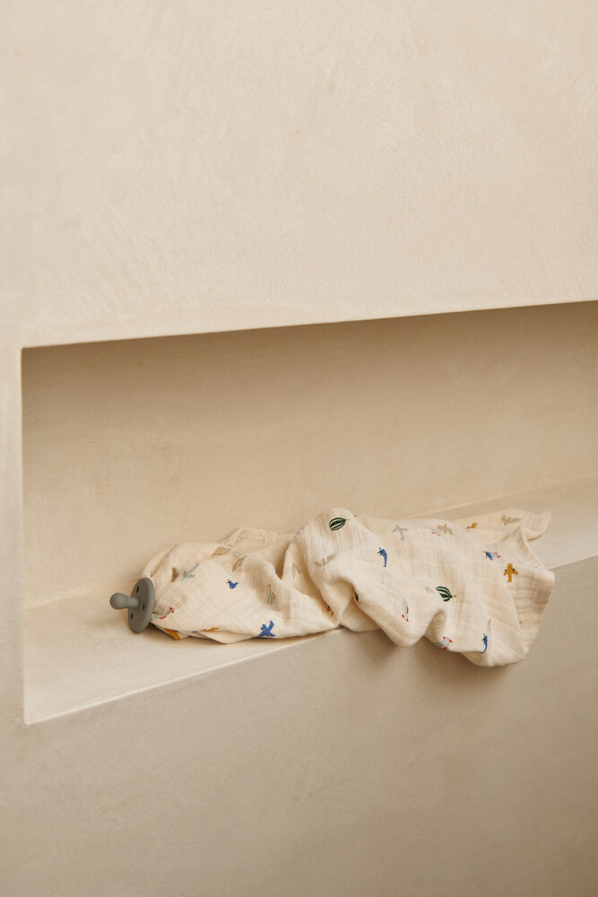 Liewood Hydrofiele Doek Lewis Aviator Ecru 2-pack Liewood Hydrofiele Doek Lewis Aviator Ecru 2-pack