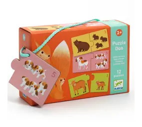 Djeco Puzzel Duo Baby Dieren Djeco Puzzel Duo Baby Dieren