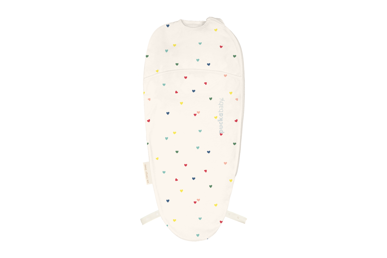 Puckababy Slaapzak Piep 0/3M - Hearts Confetti Puckababy Slaapzak Piep 0/3M - Hearts Confetti