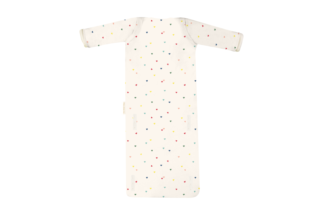 Puckababy Slaapzak Bag 4 Seasons 6M-2,5Y - Hearts Confetti Puckababy Slaapzak Bag 4 Seasons 6M-2,5Y - Hearts Confetti