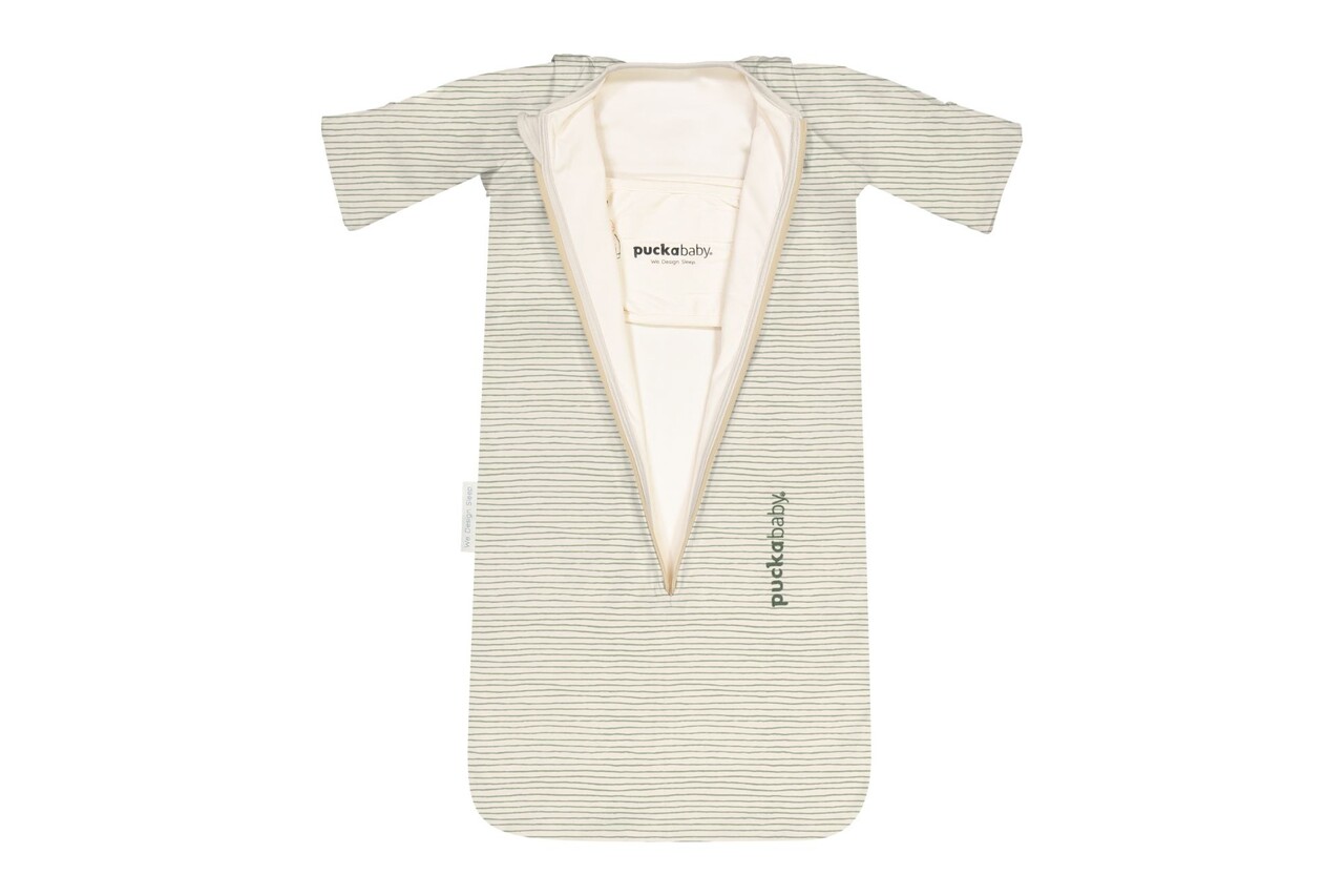 Puckababy Slaapzak Bag Newborn <6M - Green Stripes Puckababy Slaapzak Bag Newborn <6M - Green Stripes
