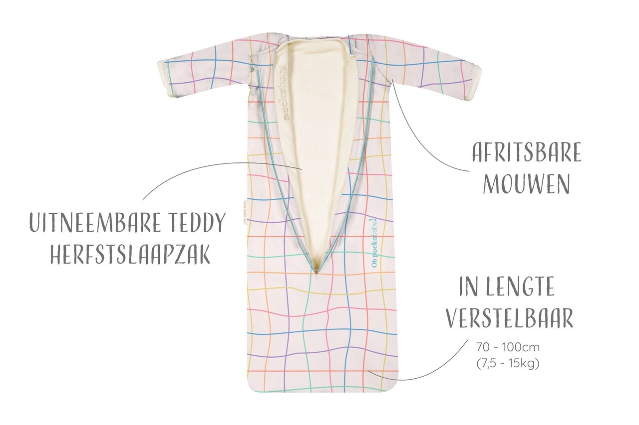 Puckababy Slaapzak Bag 4 Seasons 6M-2,5Y - Funky Lines Puckababy Slaapzak Bag 4 Seasons 6M-2,5Y - Funky Lines