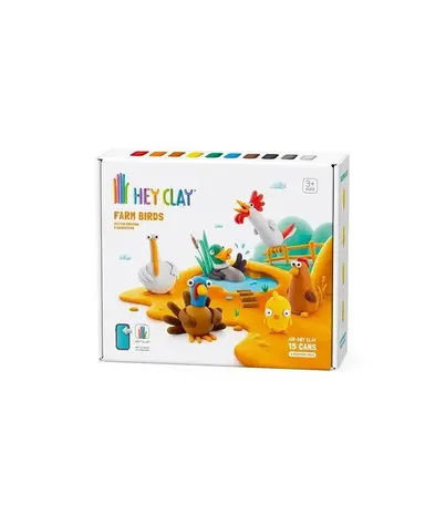 Hey Clay Farm Birds (15 kleuren) Hey Clay Farm Birds (15 kleuren)