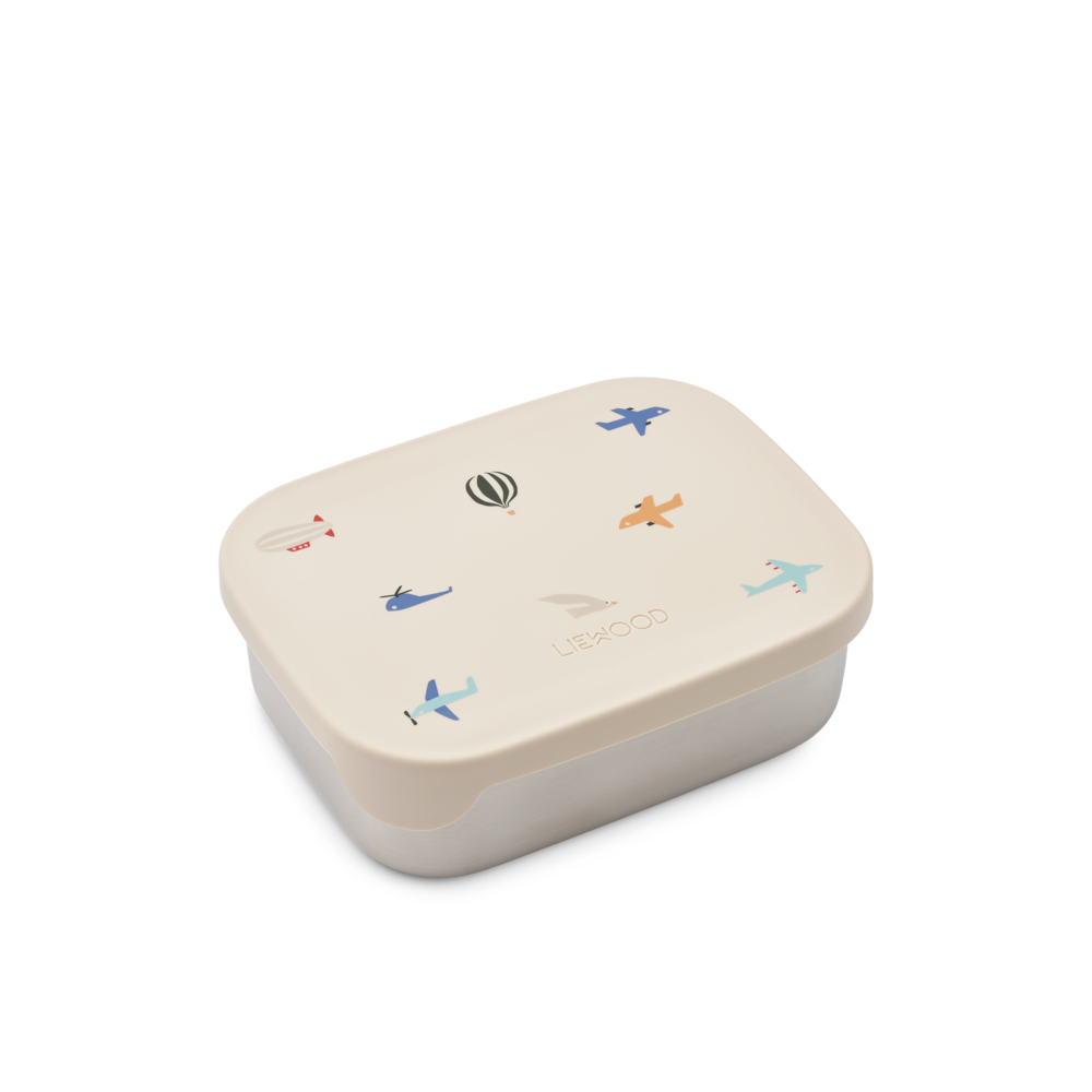 Liewood Lunchbox Arthur Aviator Ecru