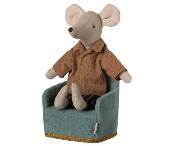 Maileg Stoel Mouse Mint Maileg Stoel Mouse Mint