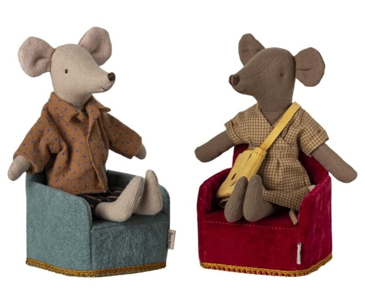 Maileg Stoel Mouse Mint Maileg Stoel Mouse Mint