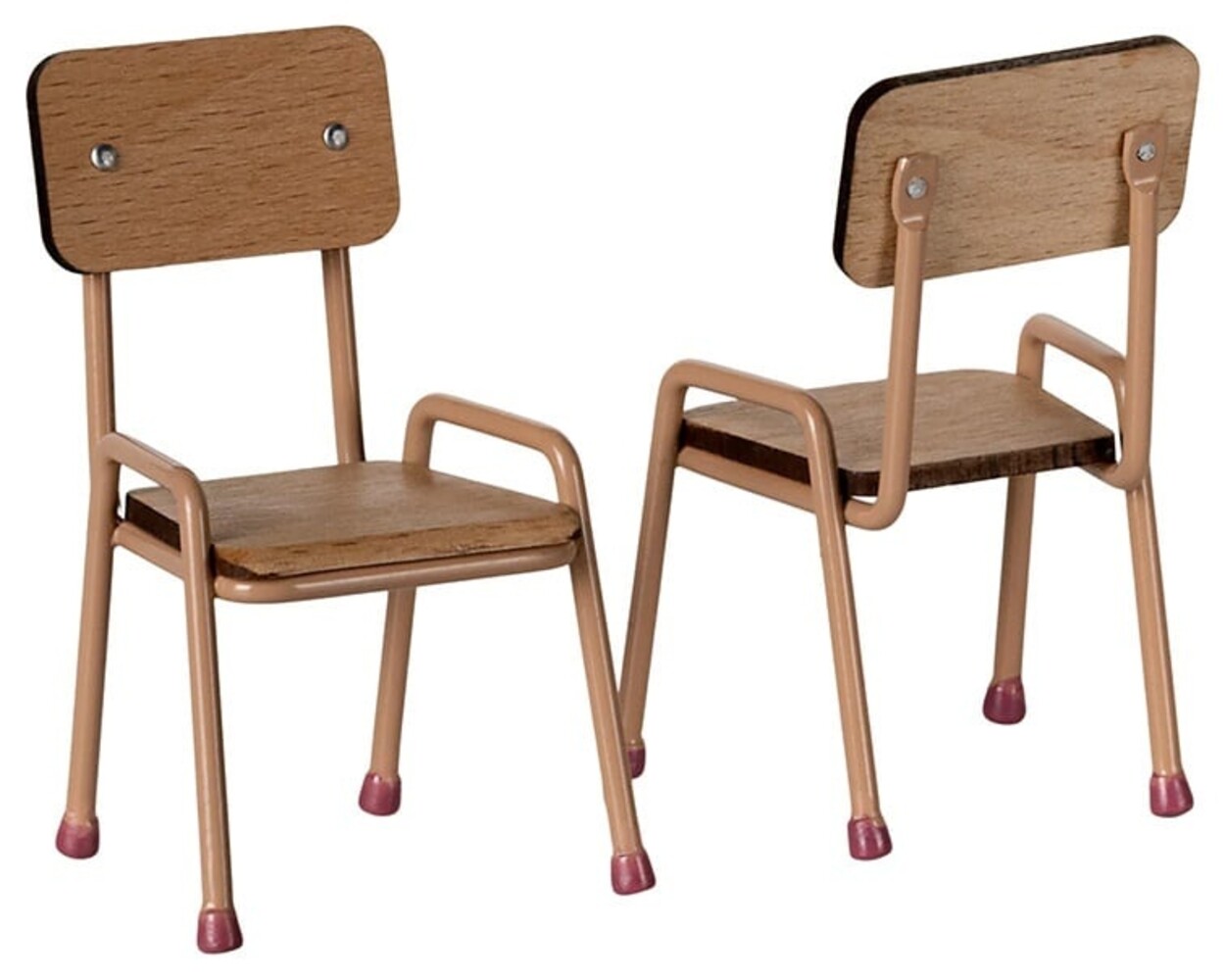 Maileg Tafel en Stoel set Mouse Dark powder Maileg Tafel en Stoel set Mouse Dark powder