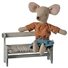 Maileg Bench Mouse Vintage Off White Maileg Bench Mouse Vintage Off White