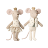 Maileg Royal Twin Mice Little Sister Brother in Luciferdoosje