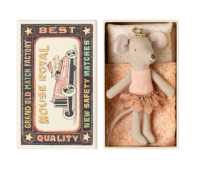 Maileg Princess mouse, Little sister in matchbox Maileg Princess mouse, Little sister in matchbox