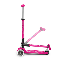 Micro Step Maxi Deluxe Inklapbaar LED Neon Roze Micro Step Maxi Deluxe Inklapbaar LED Neon Roze