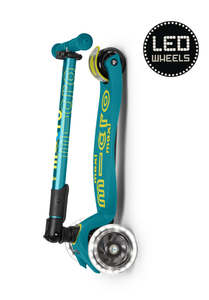 Micro Step Maxi Deluxe Inklapbaar LED Petrol Green