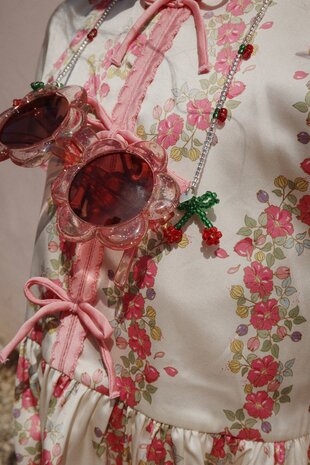 Konges Slojd Zonnebril Junior Flower Glitter Rose Konges Slojd Zonnebril Junior Flower Glitter Rose