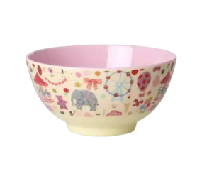 Rice Kom - Medium - Fun Fair Roze Rice Kom - Medium - Fun Fair Roze