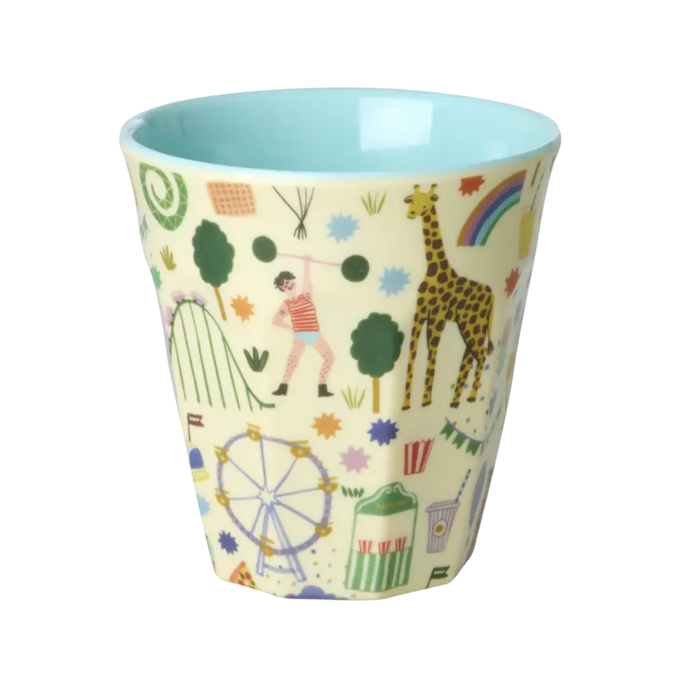 Rice Melamine Beker - Medium - Fun Fair Mint Rice Melamine Beker - Medium - Fun Fair Mint