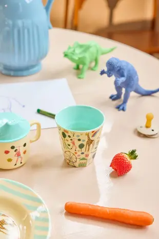 Rice Melamine Beker - Medium - Fun Fair Mint Rice Melamine Beker - Medium - Fun Fair Mint