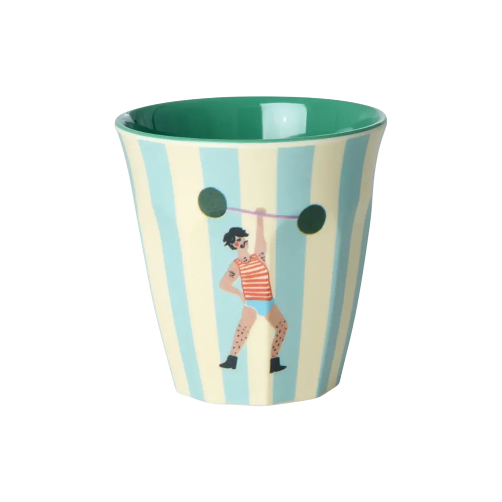 Rice Melamine Beker with Fun Fair Print - Mint 6-pack Rice Melamine Beker with Fun Fair Print - Mint 6-pack