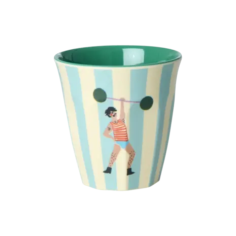 Rice Melamine Beker with Fun Fair Print - Mint 6-pack Rice Melamine Beker with Fun Fair Print - Mint 6-pack