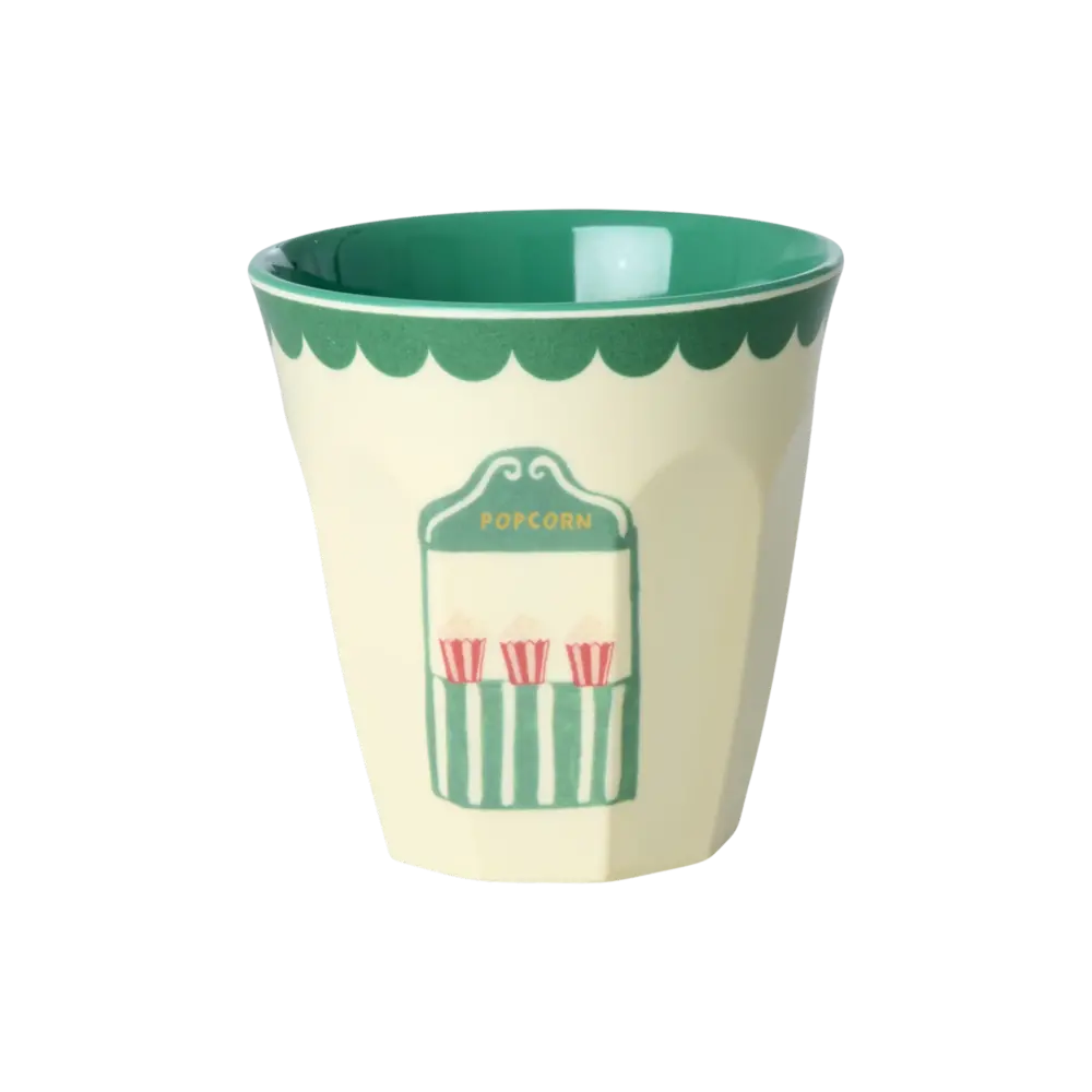 Rice Melamine Beker with Fun Fair Print - Mint 6-pack Rice Melamine Beker with Fun Fair Print - Mint 6-pack