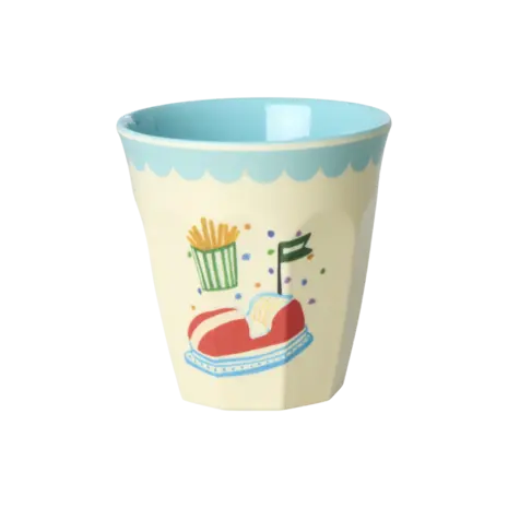 Rice Melamine Beker with Fun Fair Print - Mint 6-pack Rice Melamine Beker with Fun Fair Print - Mint 6-pack