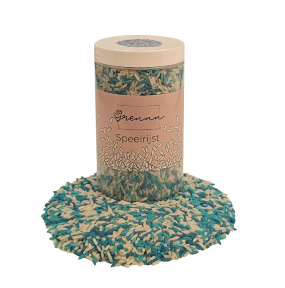 Grennn Speelrijst Mix Ocean  - 300 gram Grennn Speelrijst Mix Ocean  - 300 gram