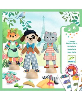 Djeco Knutselset Collage Bonjour Paris Djeco Knutselset Collage Bonjour Paris