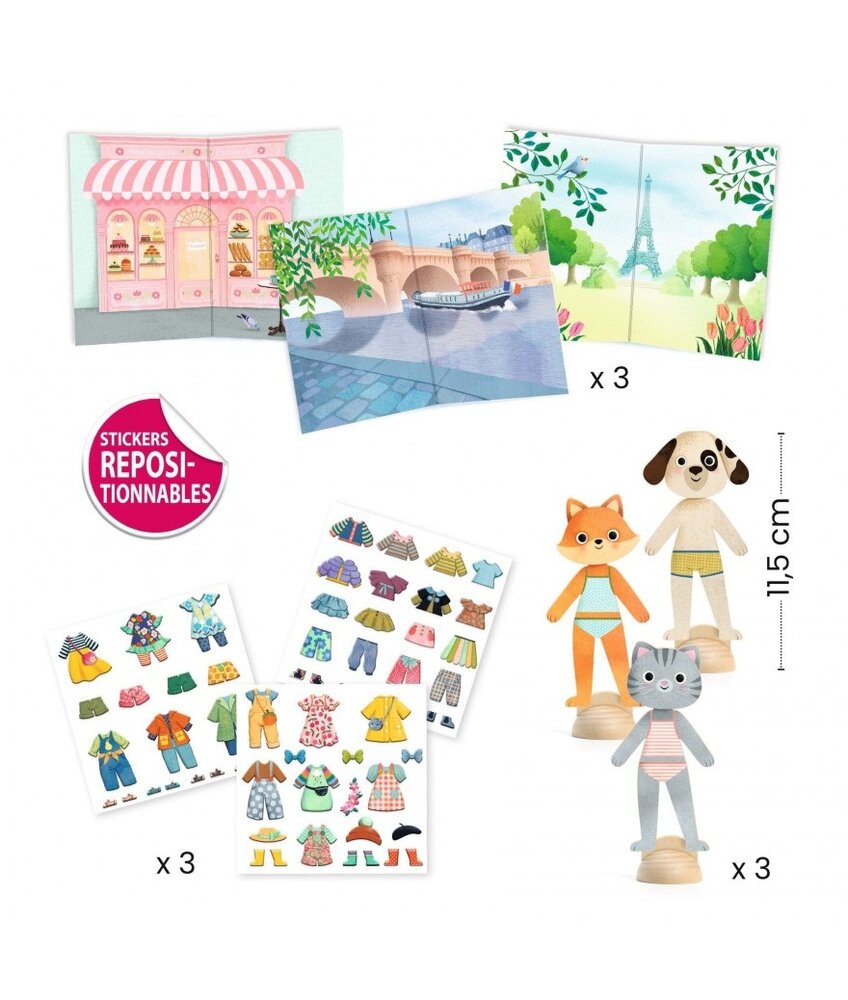 Djeco Knutselset Collage Bonjour Paris Djeco Knutselset Collage Bonjour Paris
