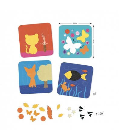 Djeco Knutselset Vilt Dieren Djeco Knutselset Vilt Dieren