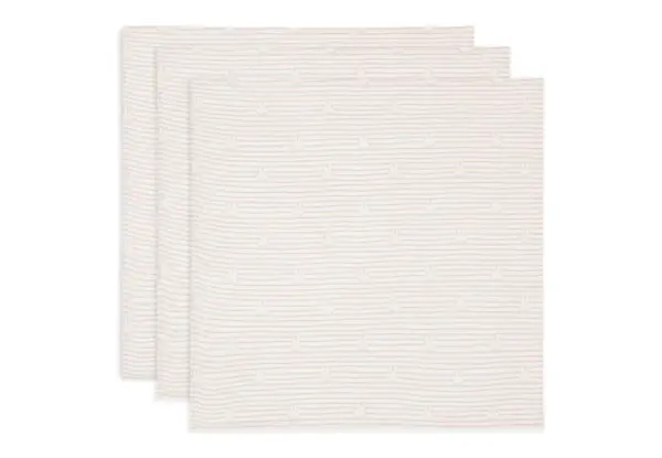 Jollein Hydrofiele Doek Small Miffy Stripe Biscuit 3-pack Jollein Hydrofiele Doek Small Miffy Stripe Biscuit 3-pack
