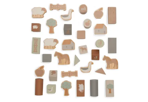 Jollein Houten Blokkenset Farm Jollein Houten Blokkenset Farm