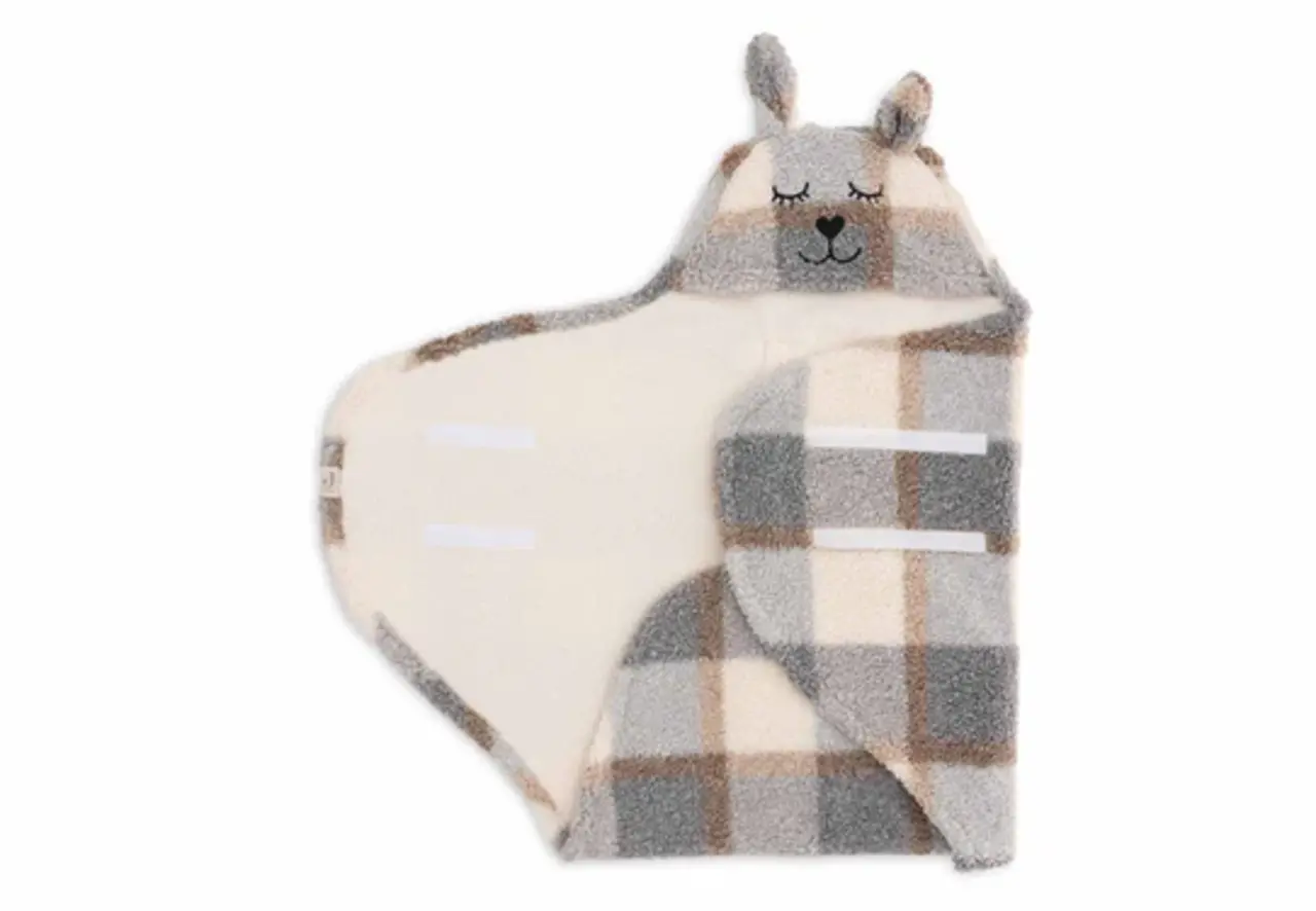 Jollein Wikkeldeken Bunny Check Boucle Jollein Wikkeldeken Bunny Check Boucle